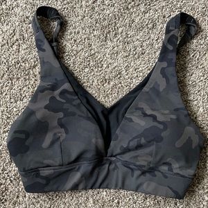 Zyia forest camo adjustable mesh bra